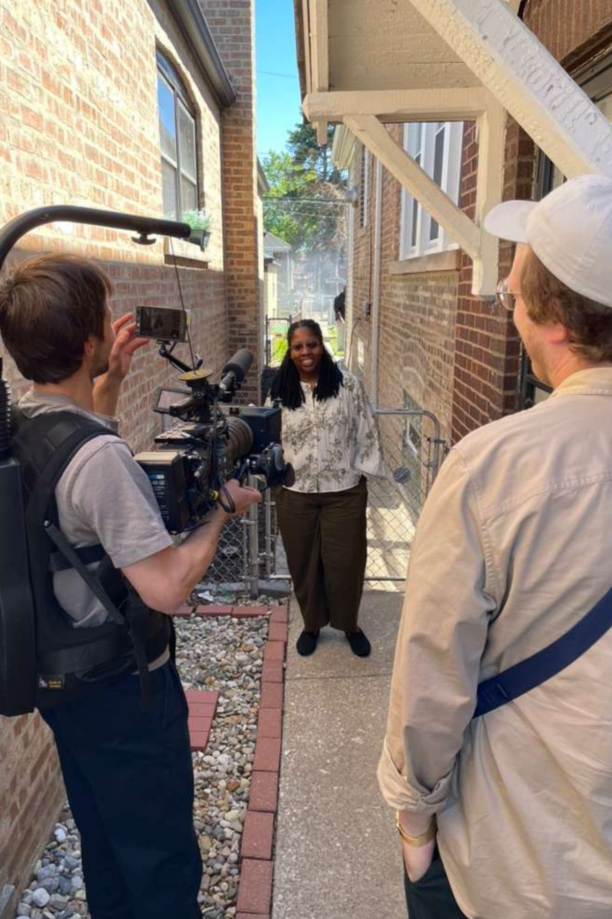 JaTaun Williams and family during BBC filming