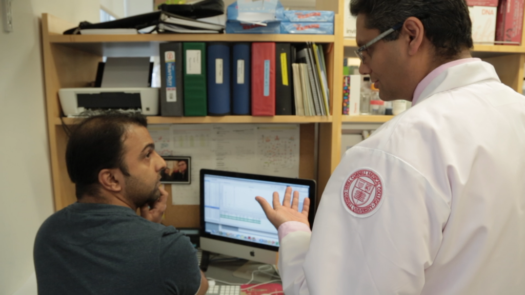 Site Photo - Manish Shah with staff - Weill Cornell